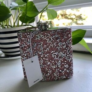 Urban Outfitters Crystal/Pink Flask